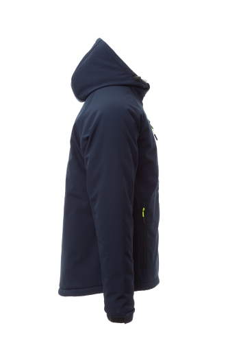 Wattierte Softshelljacke GALE PAD in marineblau